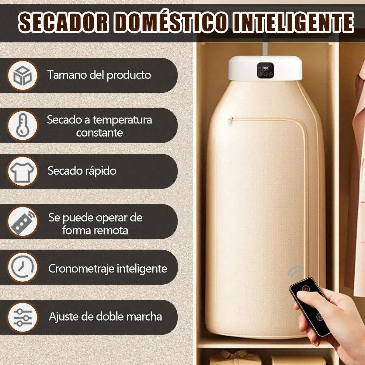 Secador de ropa portatil