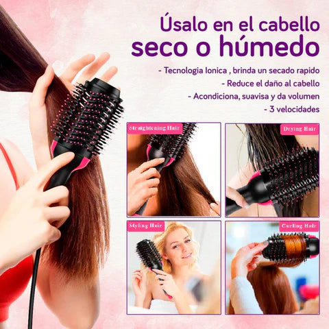 Cepillo Alisador 3 en 1