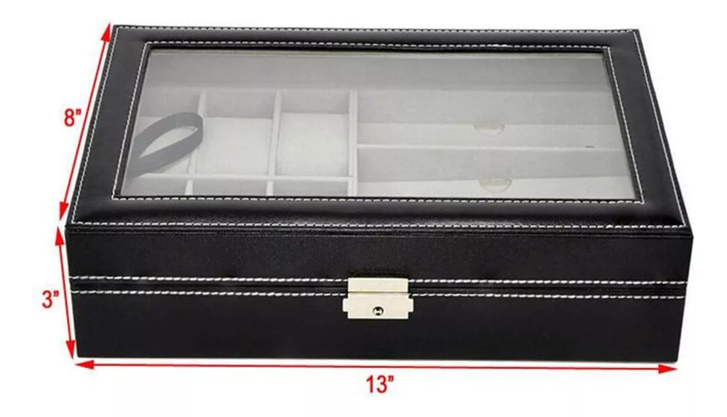 Organizador 6 Relojes 3 Lentes Gafas